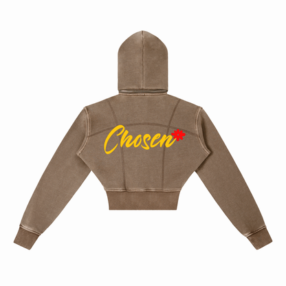 Chosen Cropped Fleece Hoodie