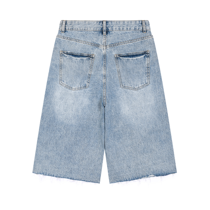 Delegated Cap Jean Shorts